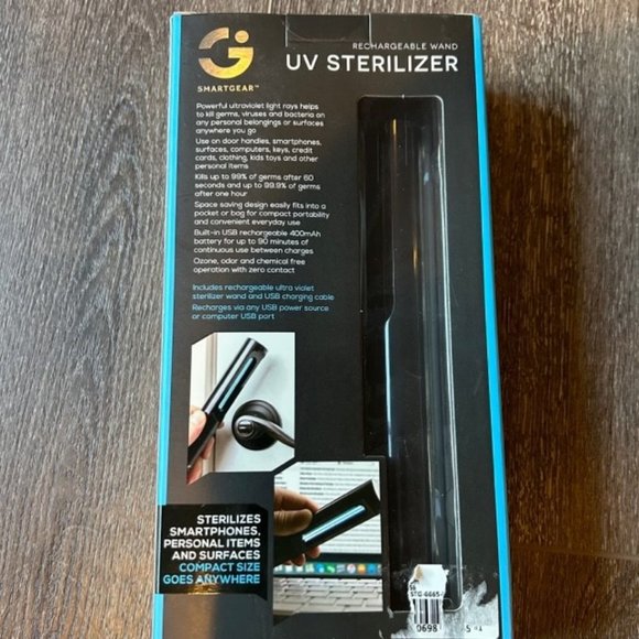Smart Gear Rechargeable UV Sterilizer Wand Brand New in Box - Picture 3 of 6